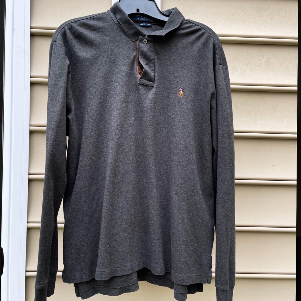 Polo Long Sleeve 3 quarter button up. Condition is used. SZ L. - Picture 1 of 2